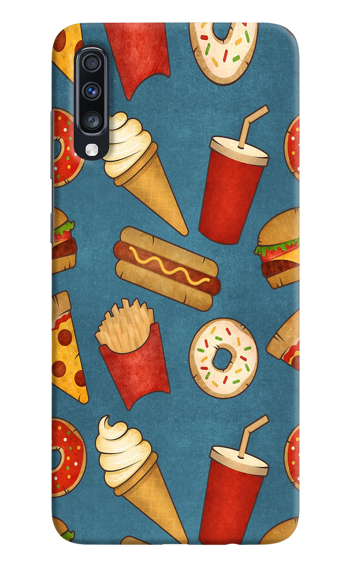 Foodie Samsung A70 Hard Case Back Cover by Casekaro
