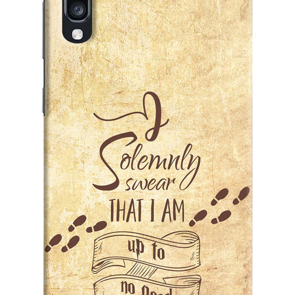 I Solemnly swear that i up to no good Samsung A70 Hard Case Back Cover by Casekaro