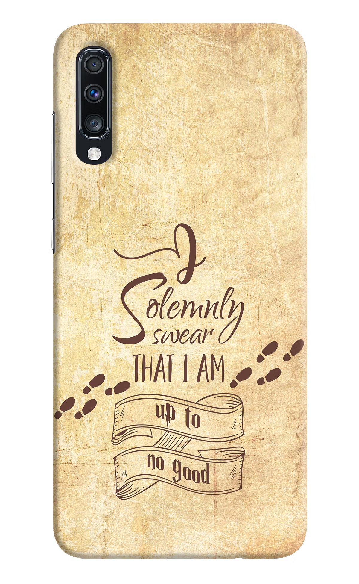 I Solemnly swear that i up to no good Samsung A70 Hard Case Back Cover by Casekaro