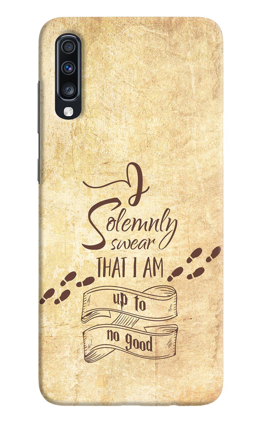 I Solemnly swear that i up to no good Samsung A70 Hard Case Back Cover by Casekaro