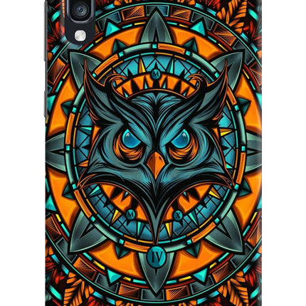 Angry Owl Art Samsung A70 Hard Case Back Cover by Casekaro