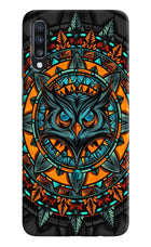 Angry Owl Art Samsung A70 Hard Case Back Cover by Casekaro