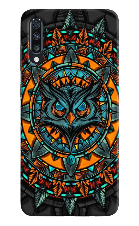 Angry Owl Art Samsung A70 Hard Case Back Cover by Casekaro