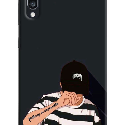 Aesthetic Boy Samsung A70 Hard Case Back Cover by Casekaro
