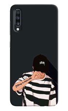 Aesthetic Boy Samsung A70 Hard Case Back Cover by Casekaro