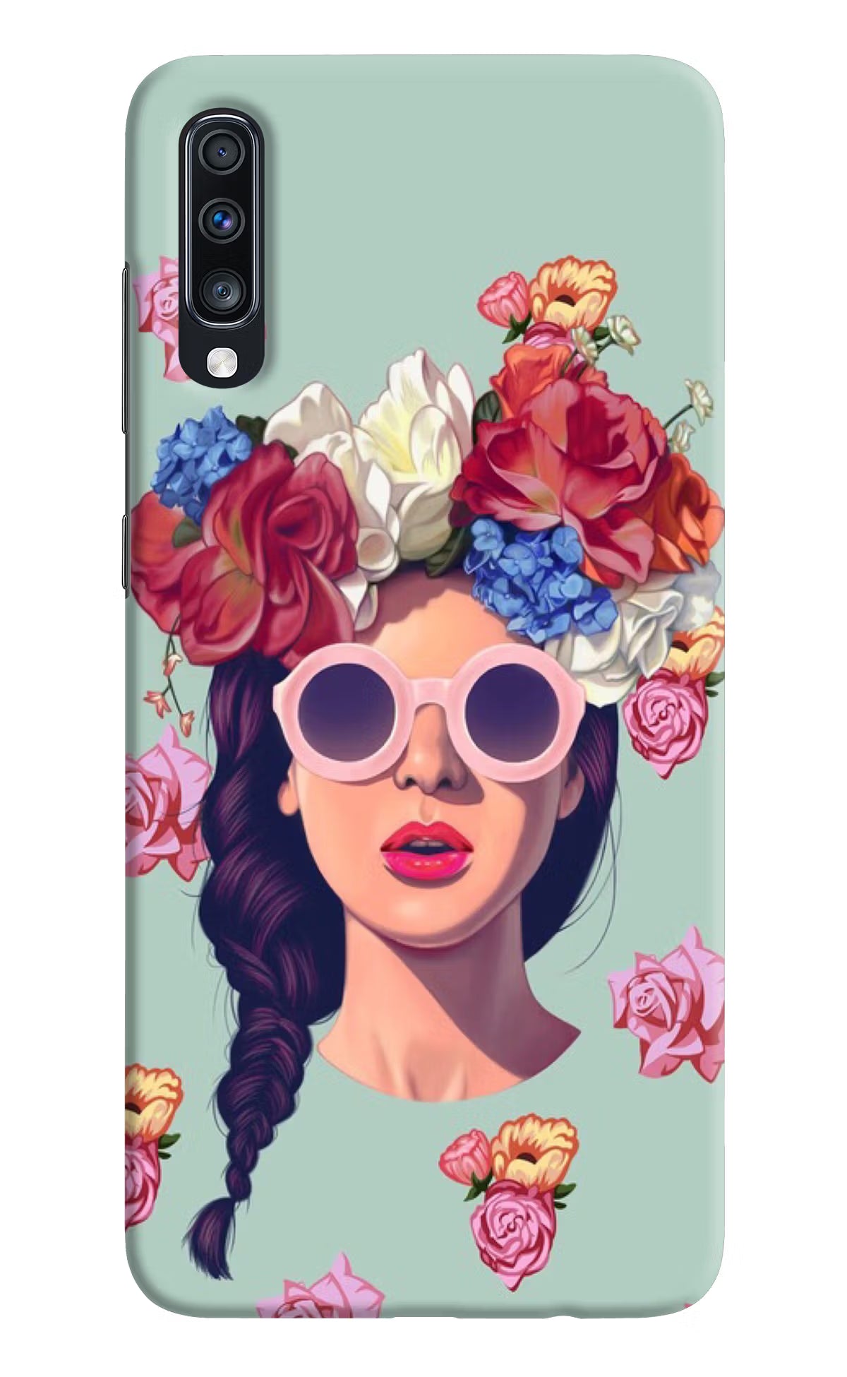 Pretty Girl Samsung A70 Hard Case Back Cover by Casekaro