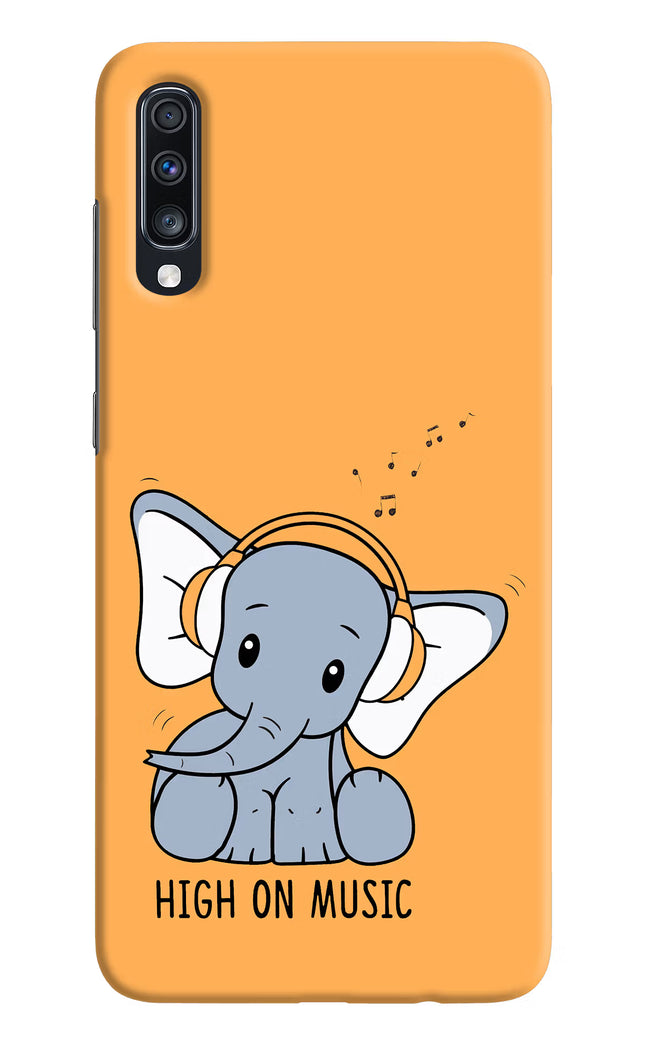 High On Music Samsung A70 Hard Case Back Cover by Casekaro