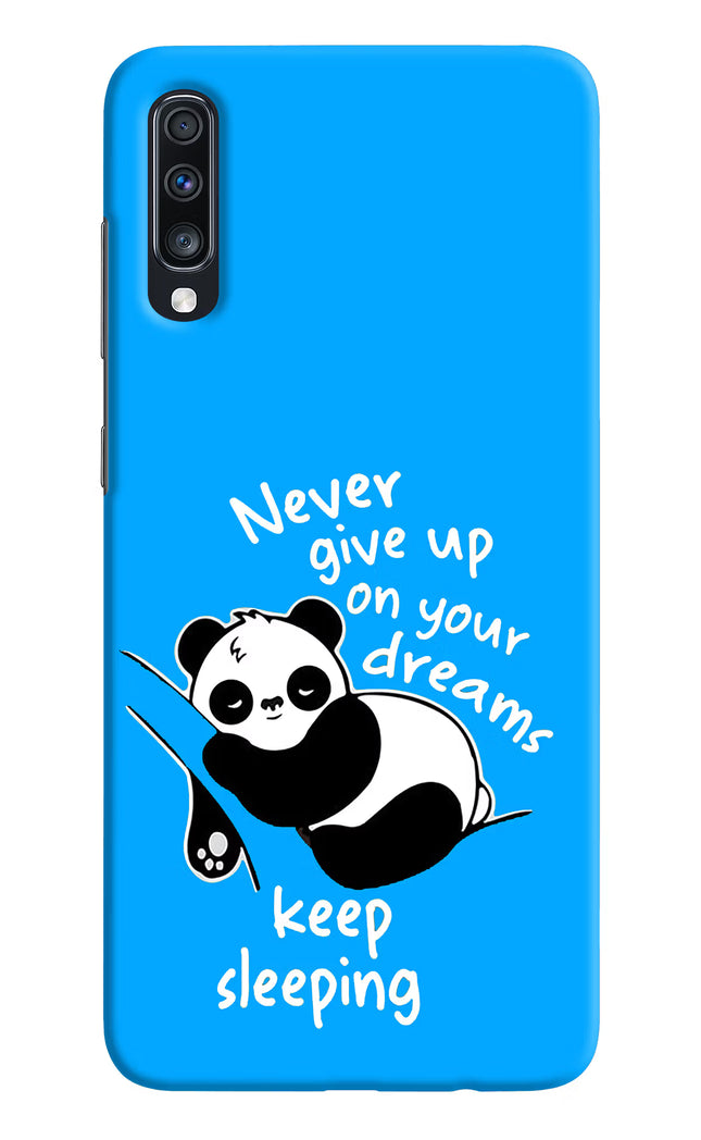 Keep Sleeping Samsung A70 Hard Case Back Cover by Casekaro