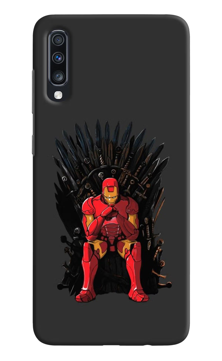 Ironman Throne Samsung A70 Back Cover, Hard case