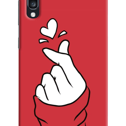 Korean Love Sign Samsung A70 Hard Case Back Cover by Casekaro