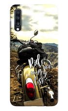 Ride More Worry Less Samsung A70 Hard Case Back Cover by Casekaro