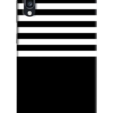 Black and White Print Samsung A70 Hard Case Back Cover by Casekaro