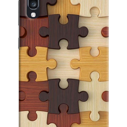 Wooden Puzzle Samsung A70 Hard Case Back Cover by Casekaro
