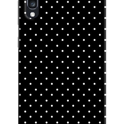 White Dots Samsung A70 Hard Case Back Cover by Casekaro