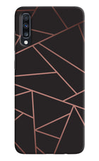 Geometric Pattern Samsung A70 Hard Case Back Cover by Casekaro