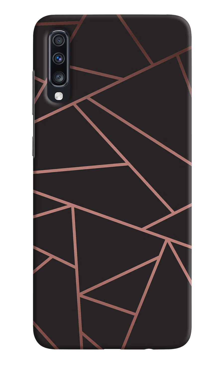 Geometric Pattern Samsung A70 Back Cover, Hard case