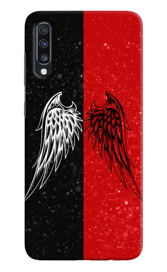 Wings Samsung A70 Hard Case Back Cover by Casekaro