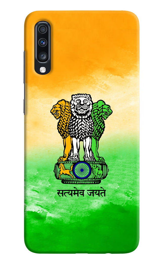 Satyamev Jayate Flag Samsung A70 Hard Case Back Cover by Casekaro