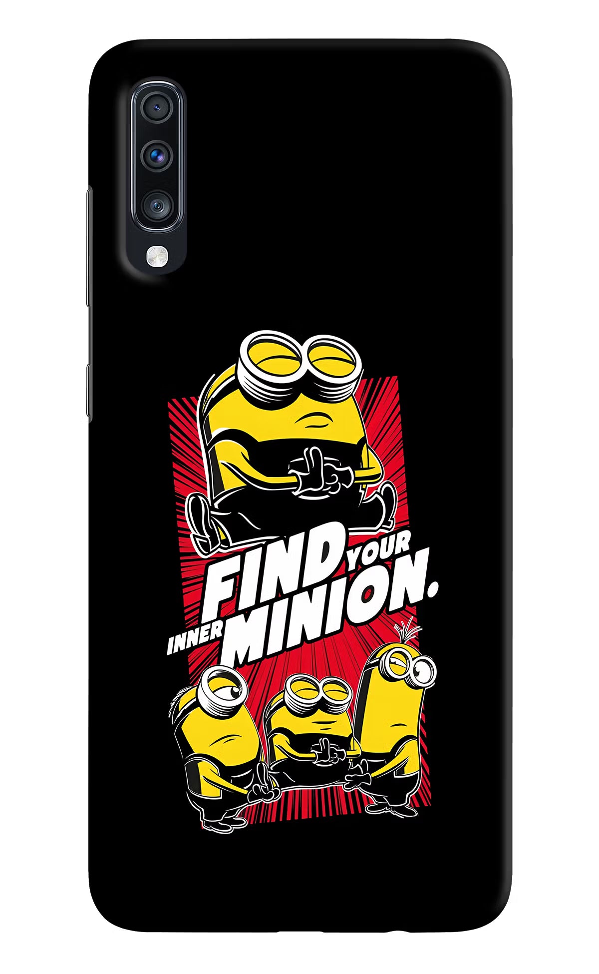 Find your inner Minion Samsung A70 Hard Case Back Cover by Casekaro