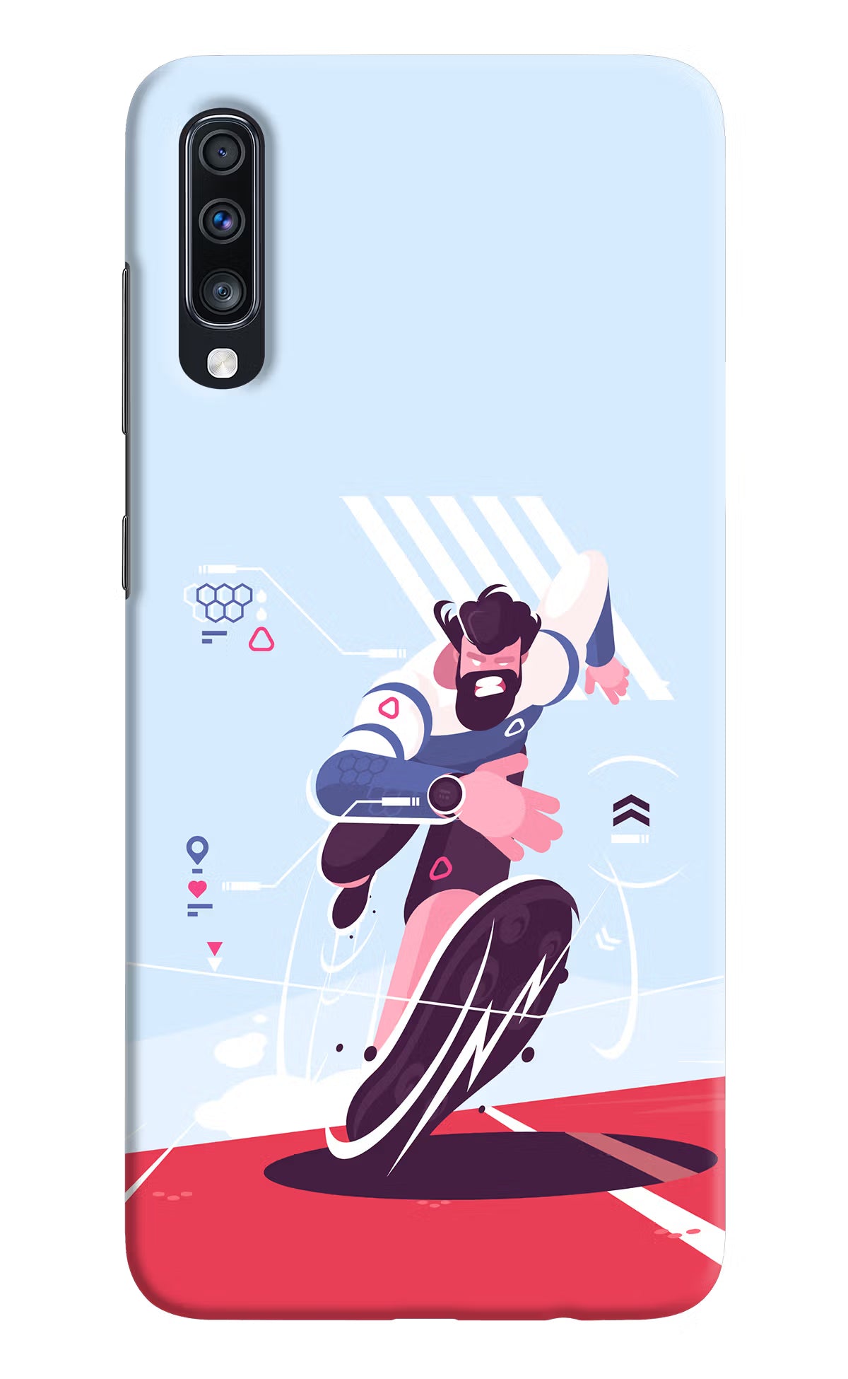 Run Pro Samsung A70 Hard Case Back Cover by Casekaro