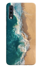 Ocean Beach Samsung A70 Hard Case Back Cover by Casekaro