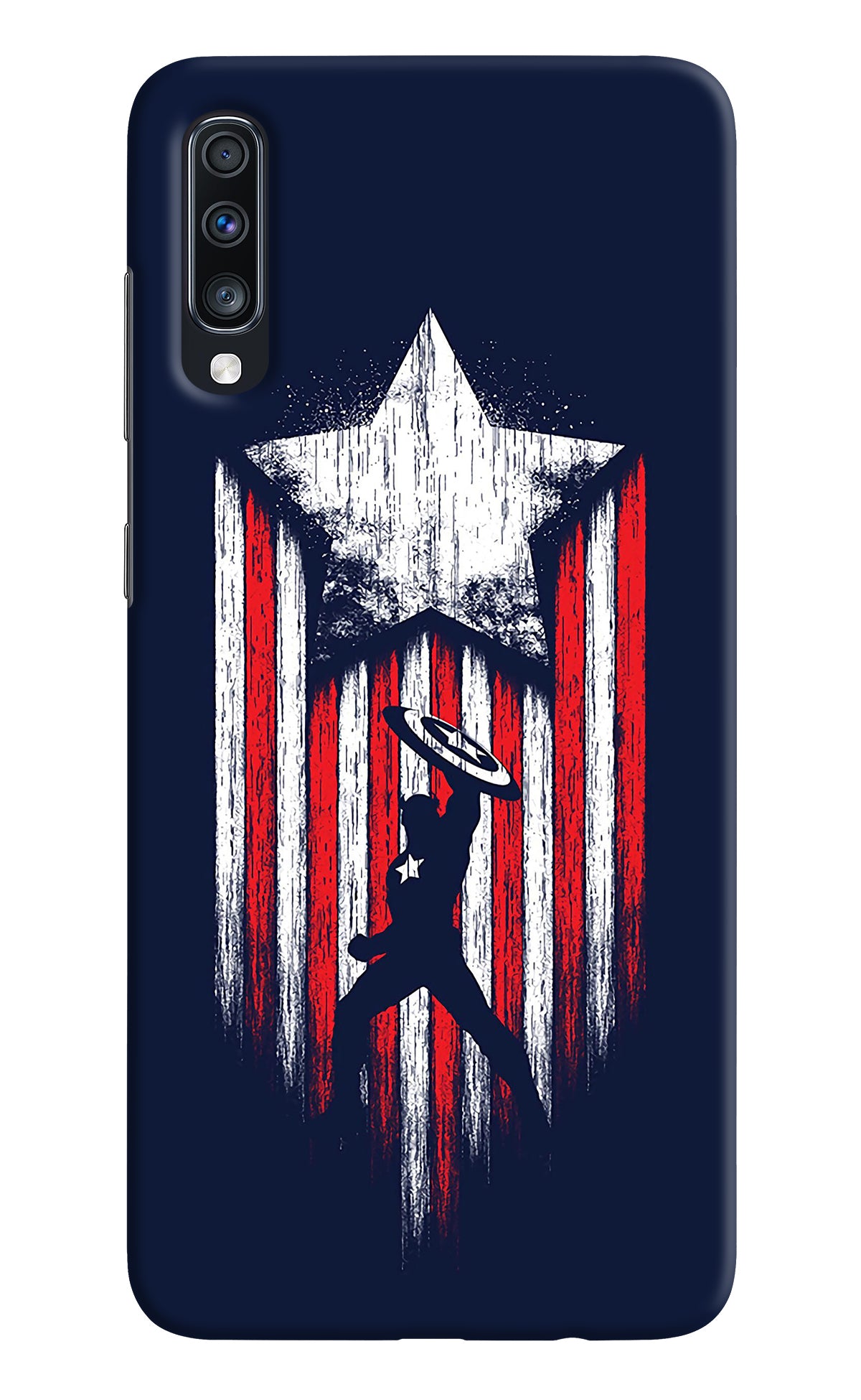 Captain America Marvel Art Samsung A70 Back Cover