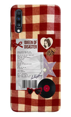 Queen of Disaster Samsung A70 Hard Case Back Cover by Casekaro