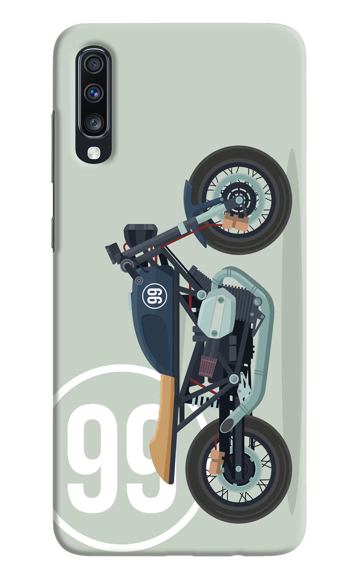Classic Cafe Racer 99 Samsung A70 Hard Case Back Cover by Casekaro