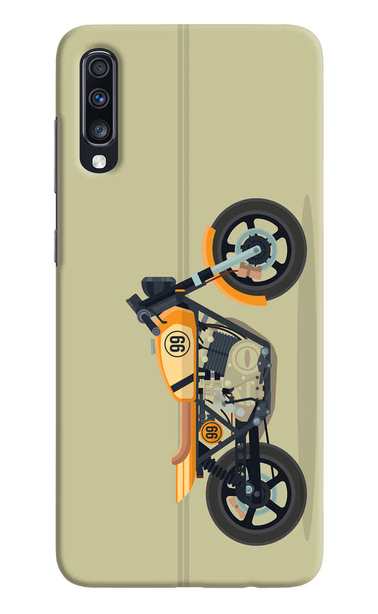 Vertical Speedster Samsung A70 Hard Case Back Cover by Casekaro