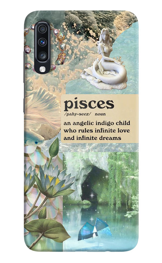Pisces Zodiac Samsung A70 Hard Case Back Cover by Casekaro