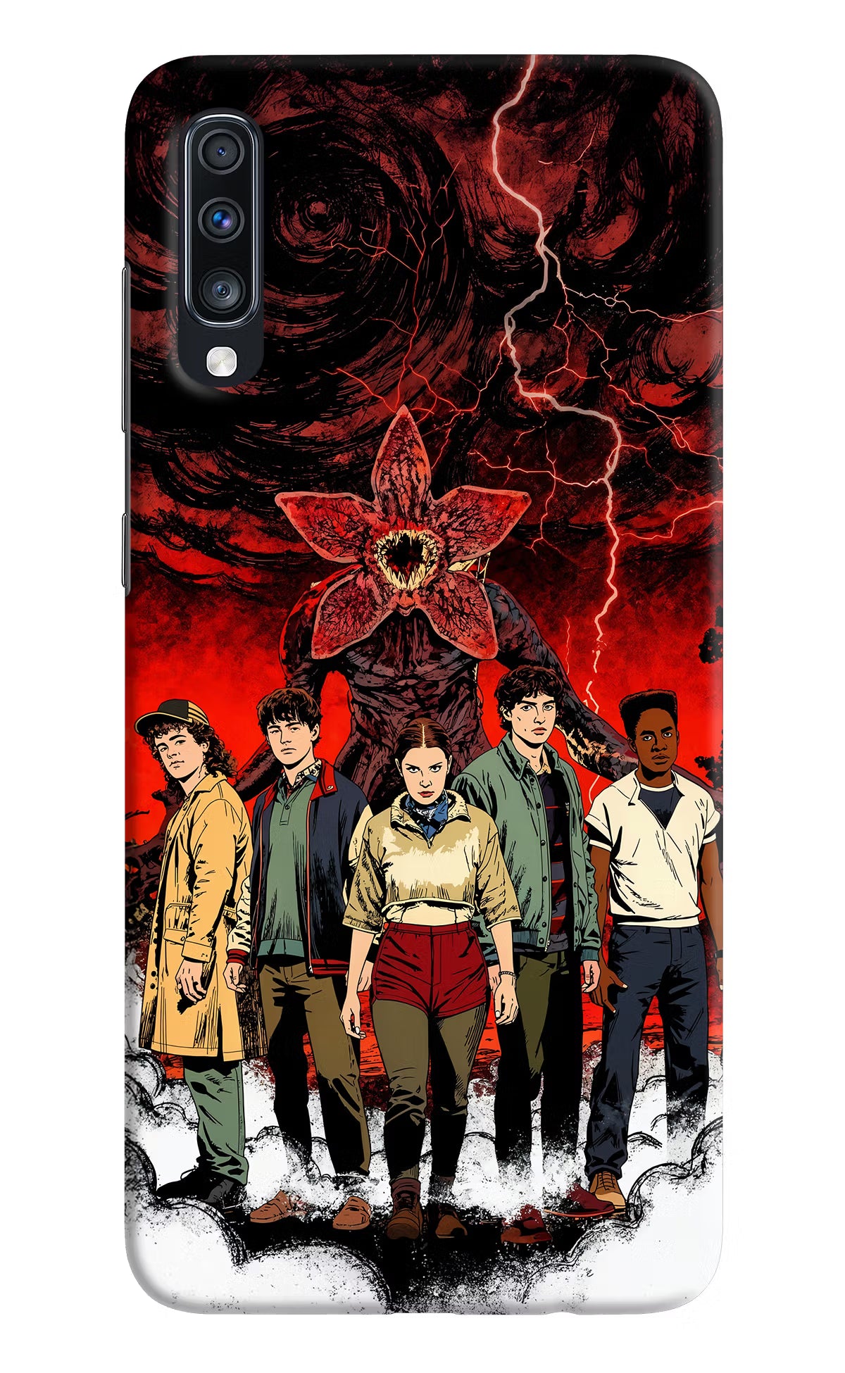 Ordinary Things Characters Samsung A70 Hard Case Back Cover by Casekaro