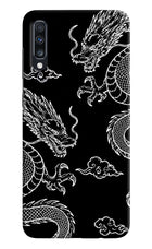 Twin Dragons Samsung A70 Hard Case Back Cover by Casekaro