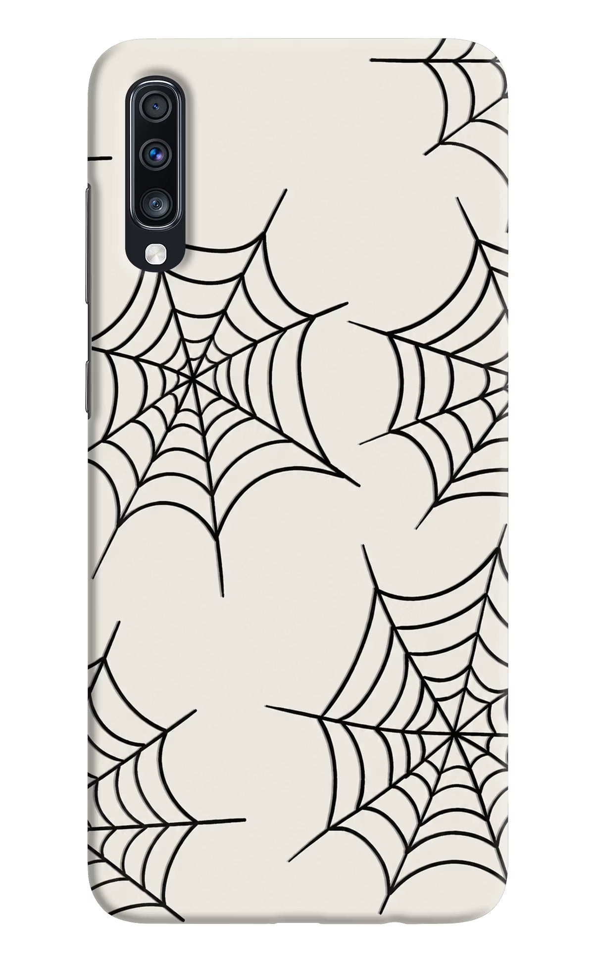 Spider Web Samsung A70 Hard Case Back Cover by Casekaro