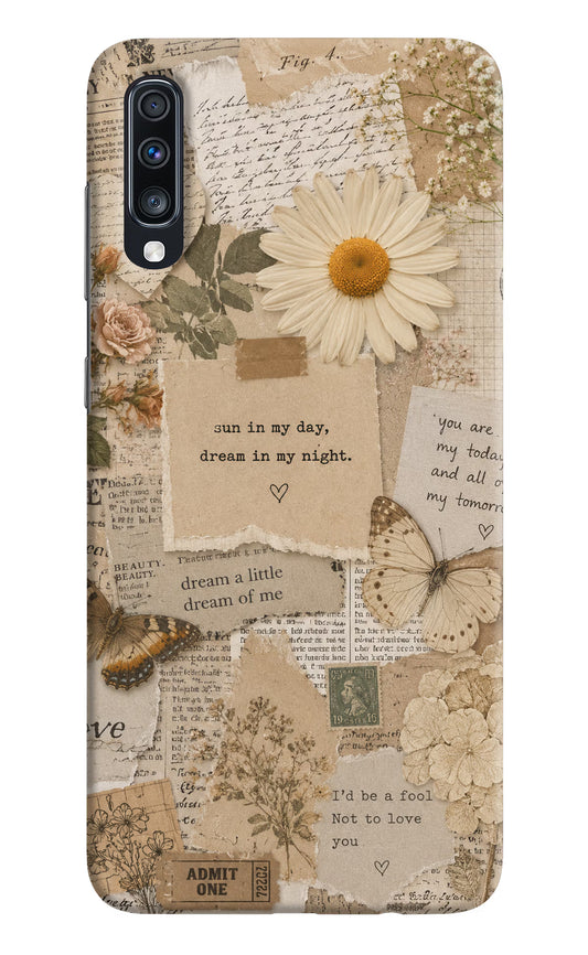 Vintage case Samsung A70 Back Cover