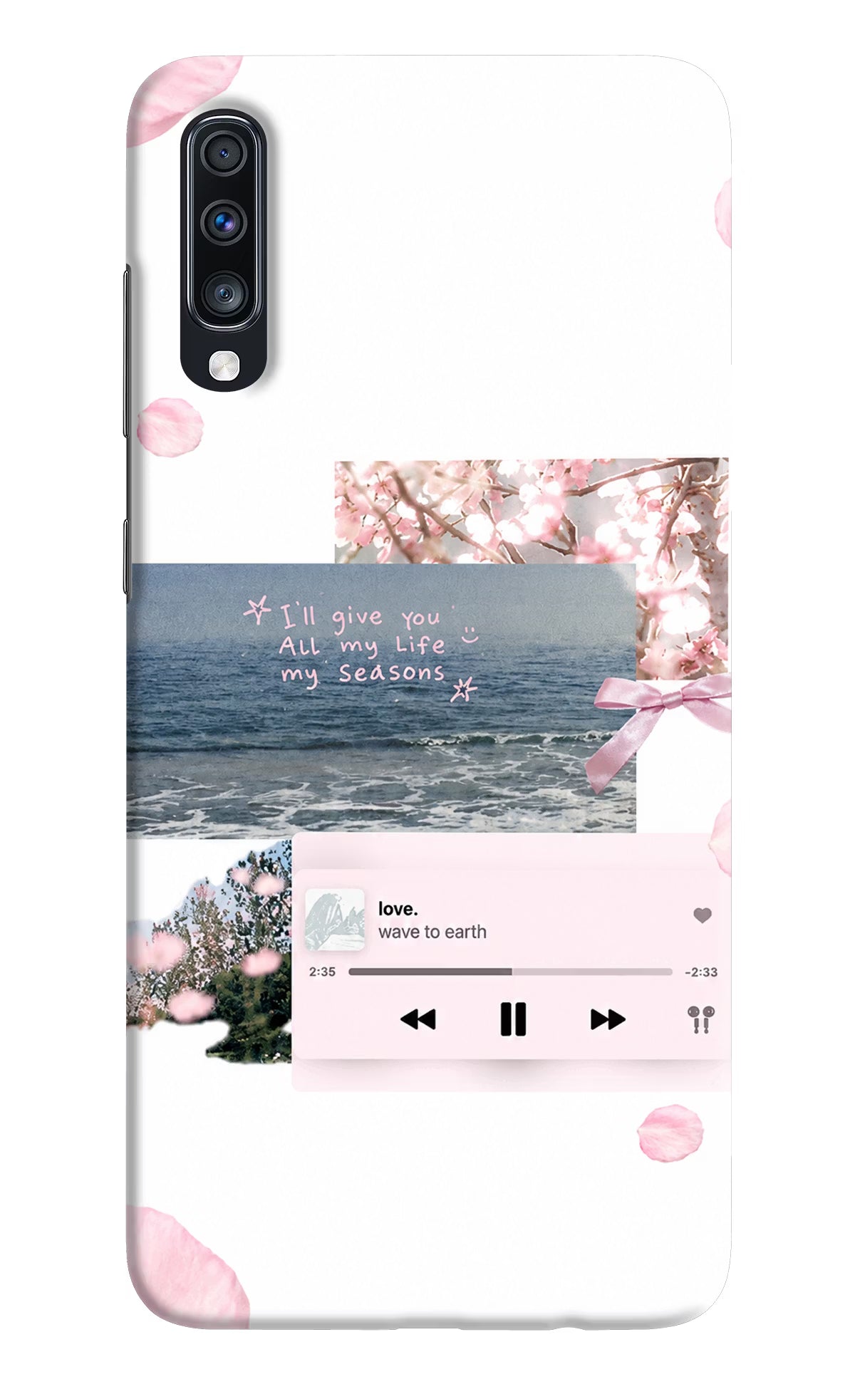 Wave to earth Samsung A70 Back Cover