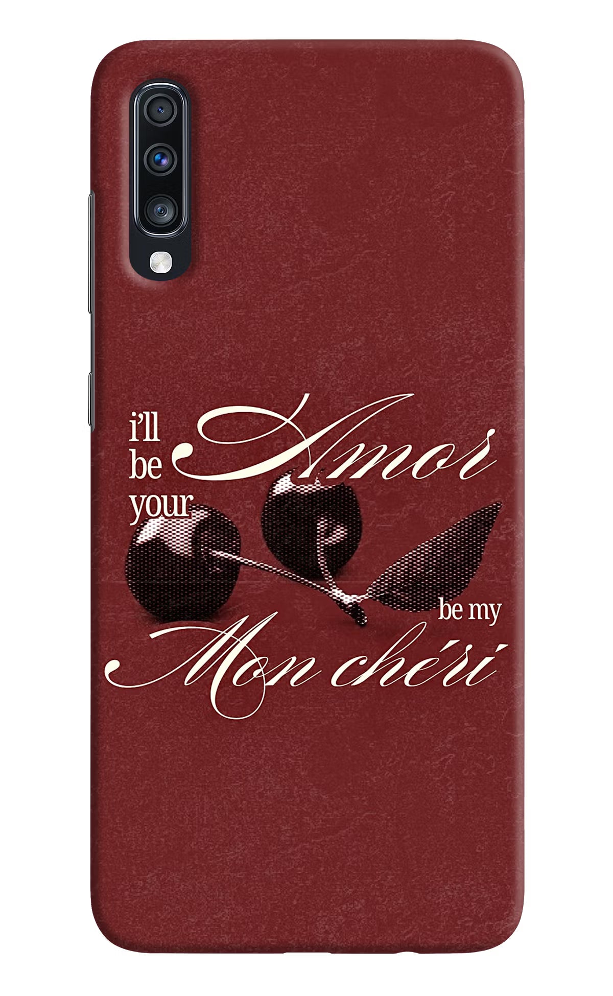 Velvet Cherry Samsung A70 Back Cover