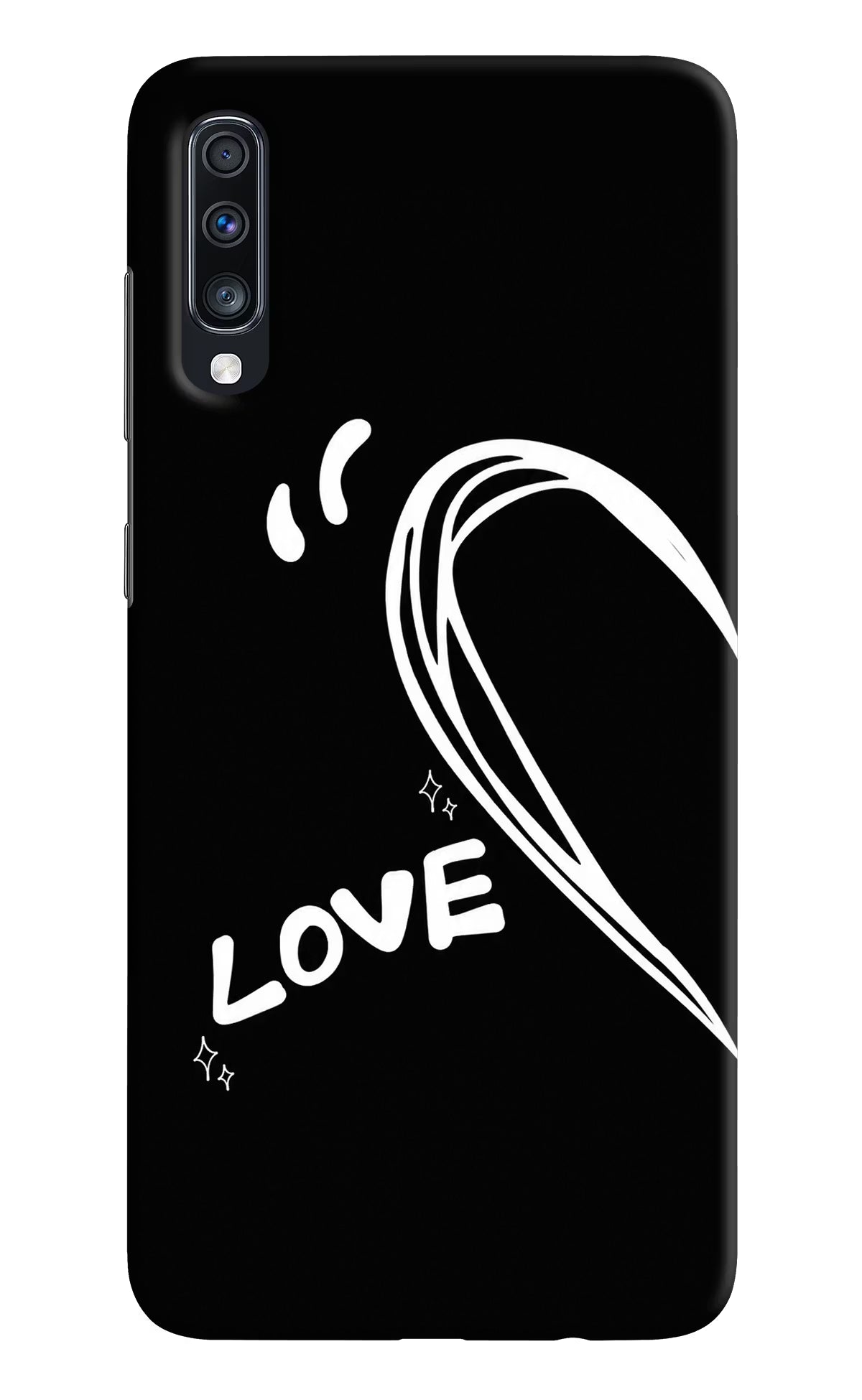 Love Line Samsung A70 Back Cover