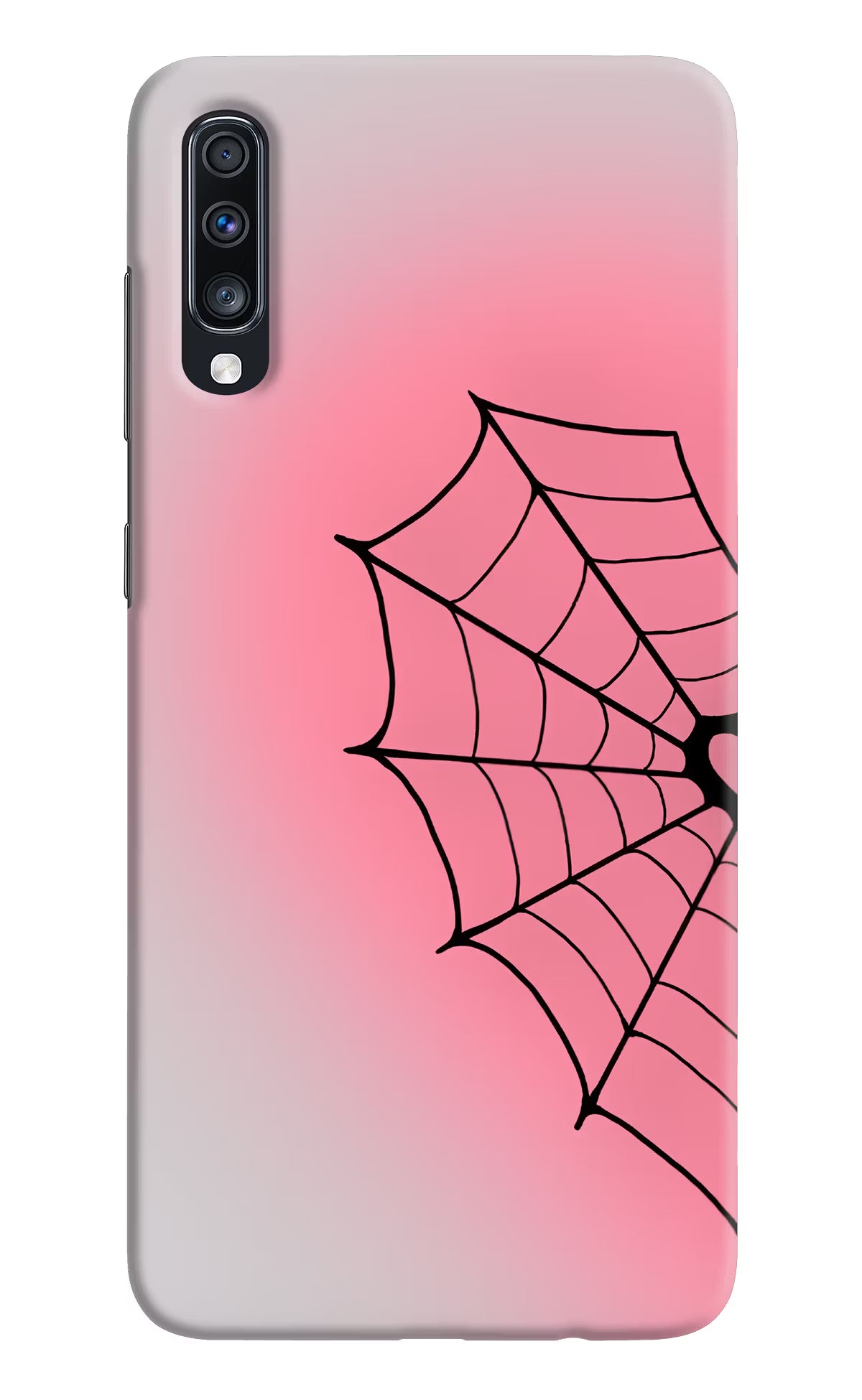 Pink Web Samsung A70 Back Cover