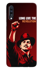 Bhagat Singh Revolution Samsung A70 Back Cover
