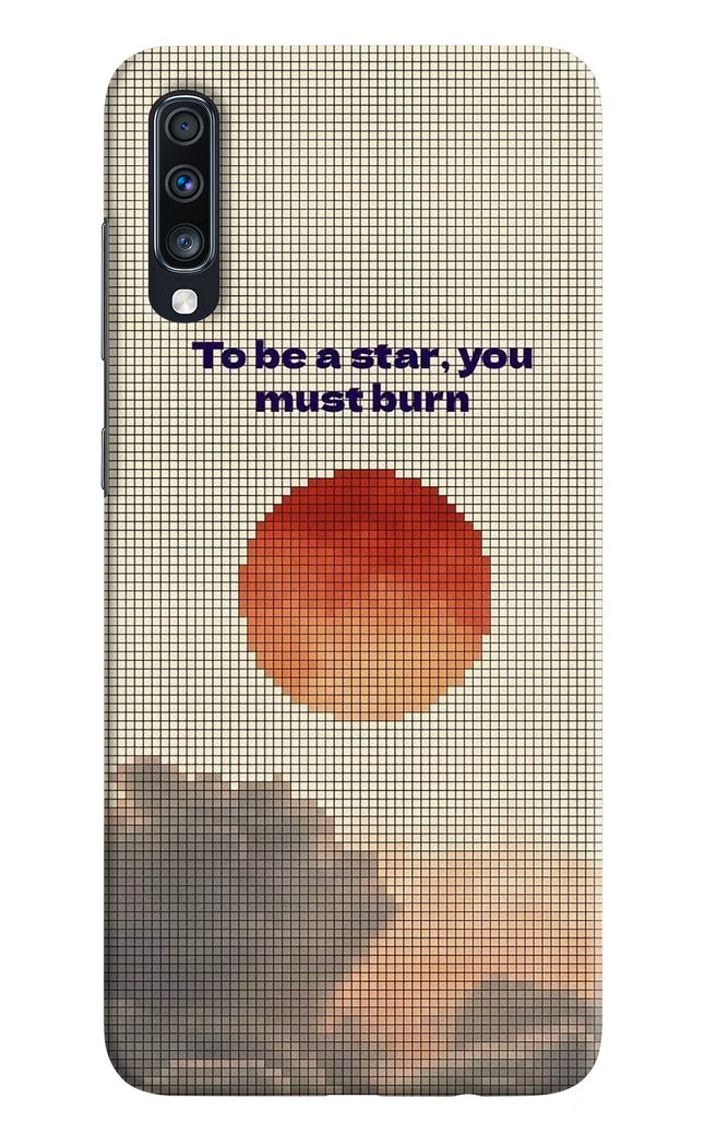 Pixel Sun Samsung A70 Hard Case Back Cover by Casekaro