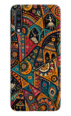 Folk Print Samsung A70 Hard Case Back Cover by Casekaro