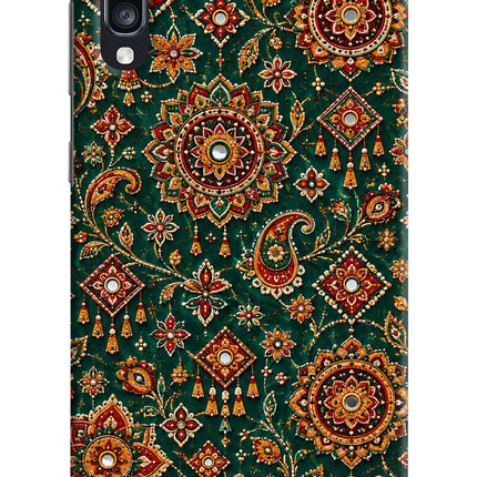 Green Pataka Samsung A70 Hard Case Back Cover by Casekaro