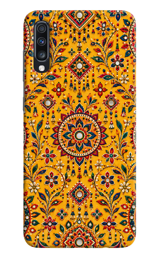 Sunlit Aura Samsung A70 Hard Case Back Cover by Casekaro