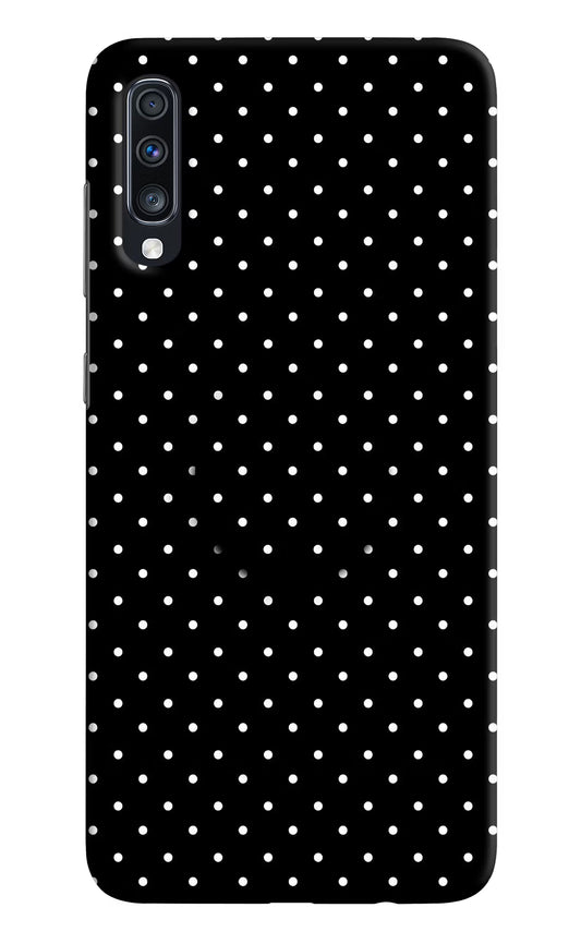 White Dots Samsung A70 Pop Case by Casekaro