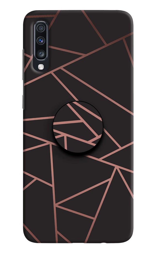 Geometric Pattern Samsung A70 Pop Case by Casekaro