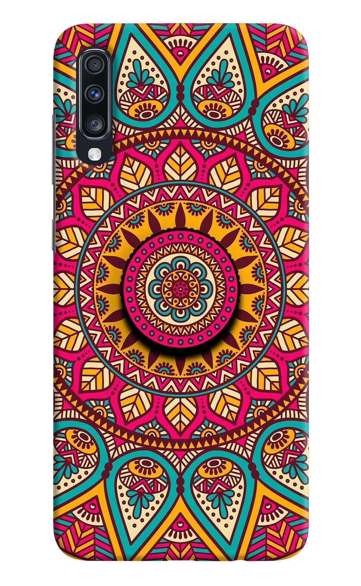Mandala Samsung A70 Pop Case by Casekaro