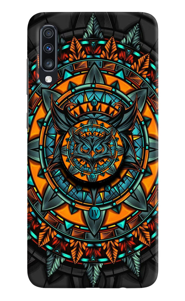 Angry Owl Samsung A70 Pop Case by Casekaro
