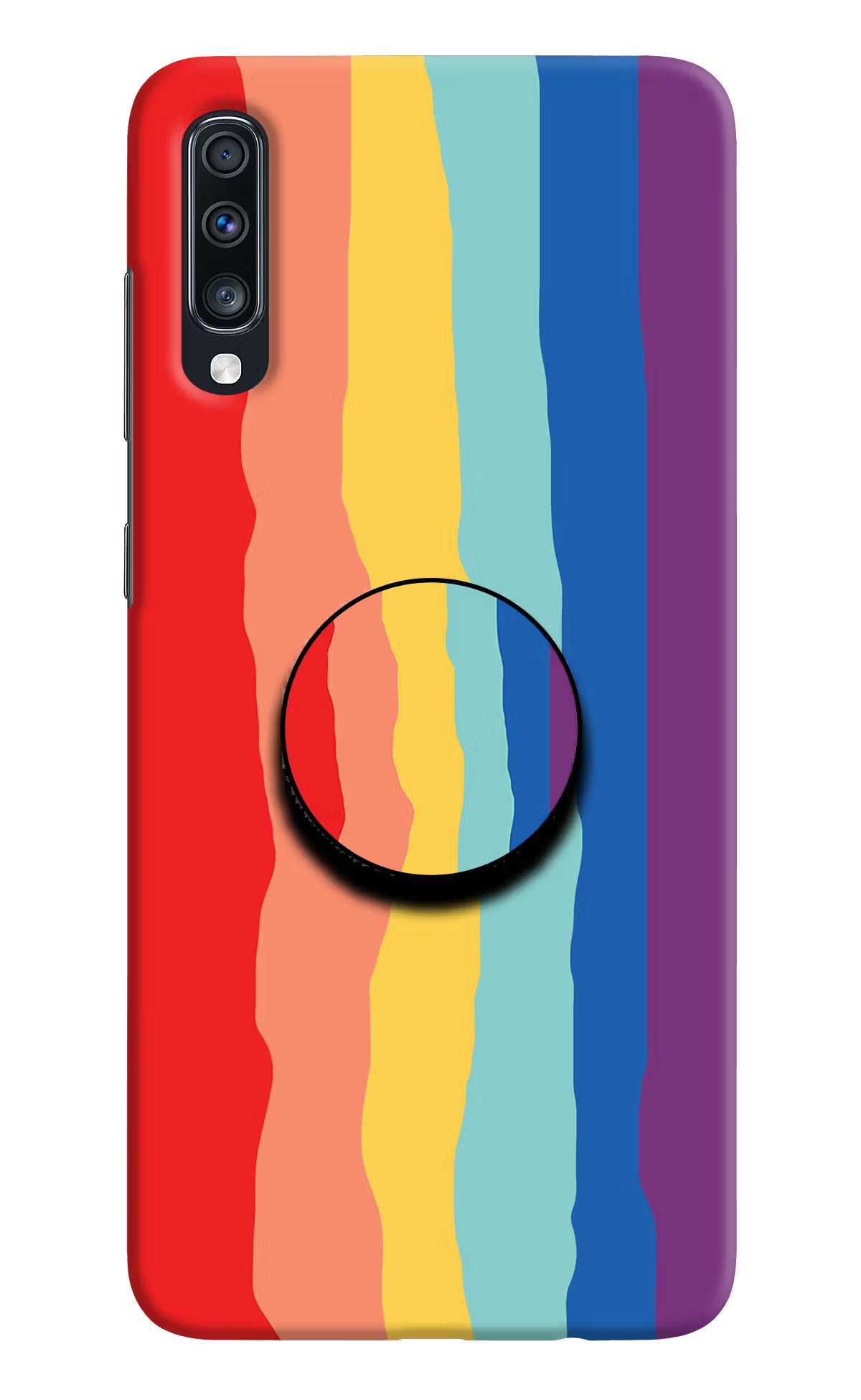 Rainbow Samsung A70 Pop Case by Casekaro