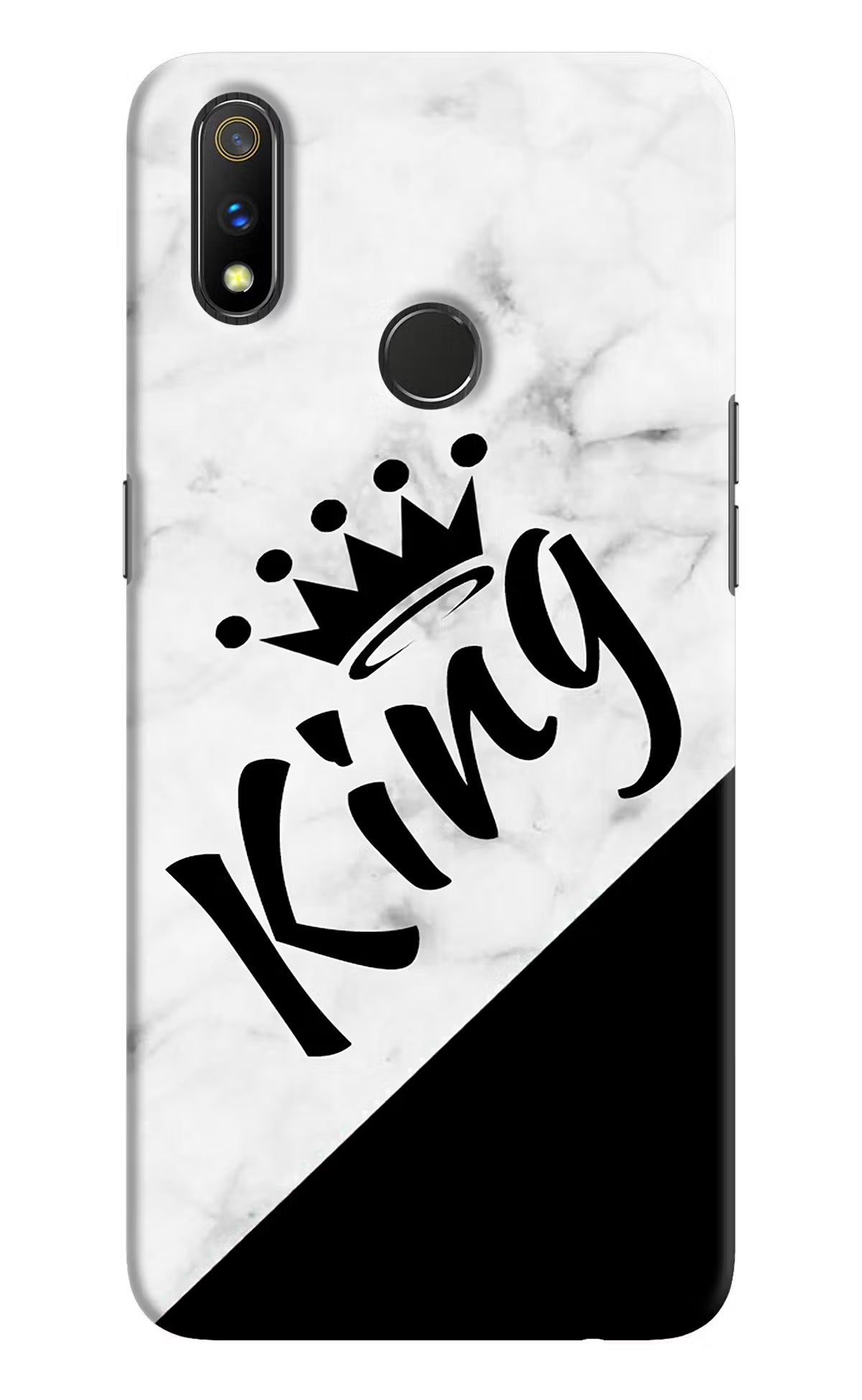 King Realme 3 Pro Hard Case Back Cover by Casekaro