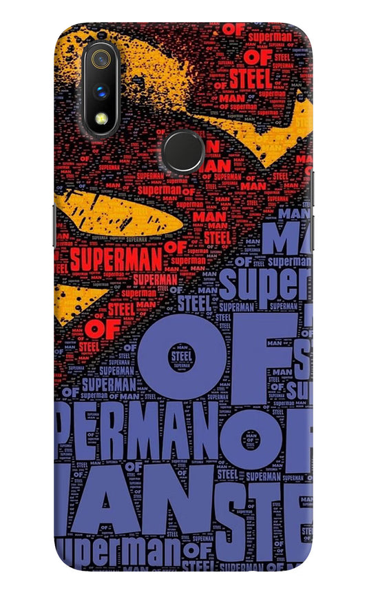 Superman Realme 3 Pro Hard Case Back Cover by Casekaro